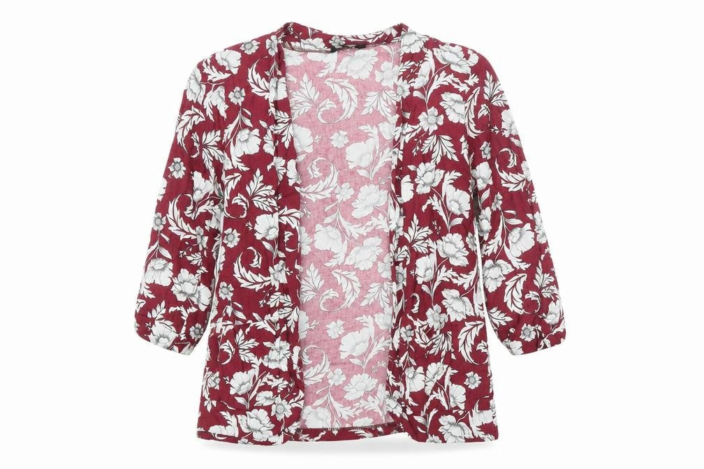 Womens UK Size 12 New Look Red Kimono Blouse