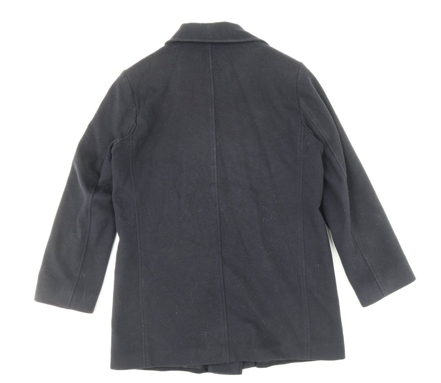 Womens UK Size 14 Marks and Spencer Black Pea Coat