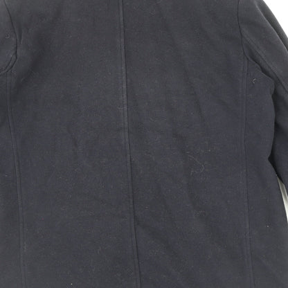 Womens UK Size 14 Marks and Spencer Black Pea Coat