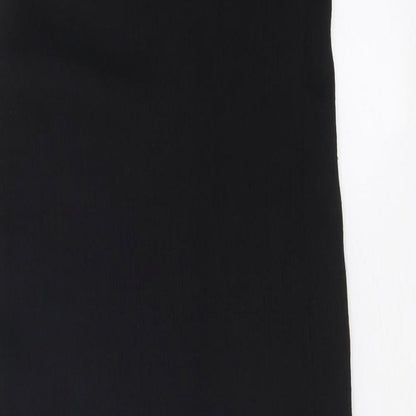 Zara Womens Black Polyester A-Line Size S Sweetheart Zip