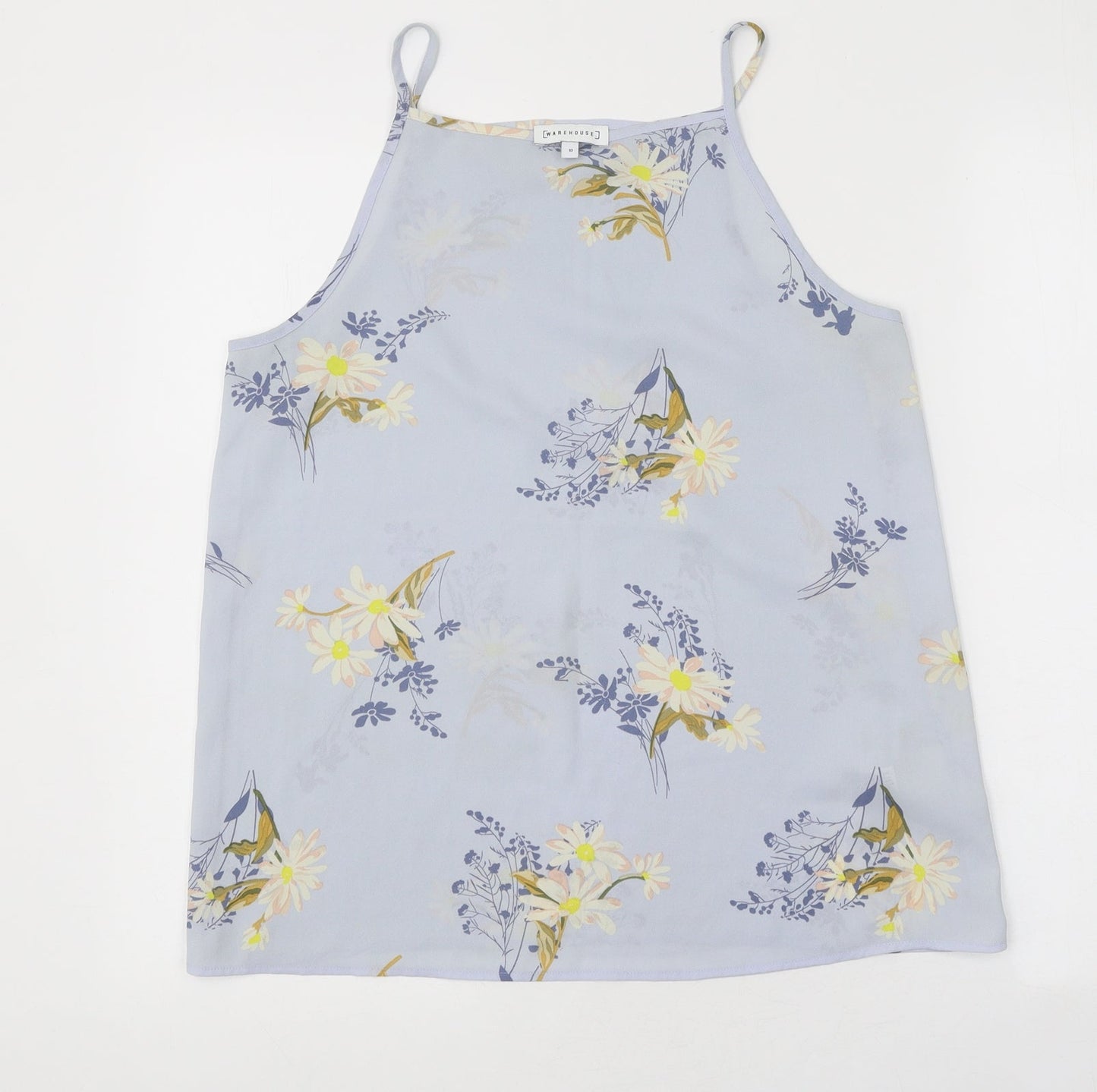 Womens UK Size 10 Warehouse Blue Basic Tank