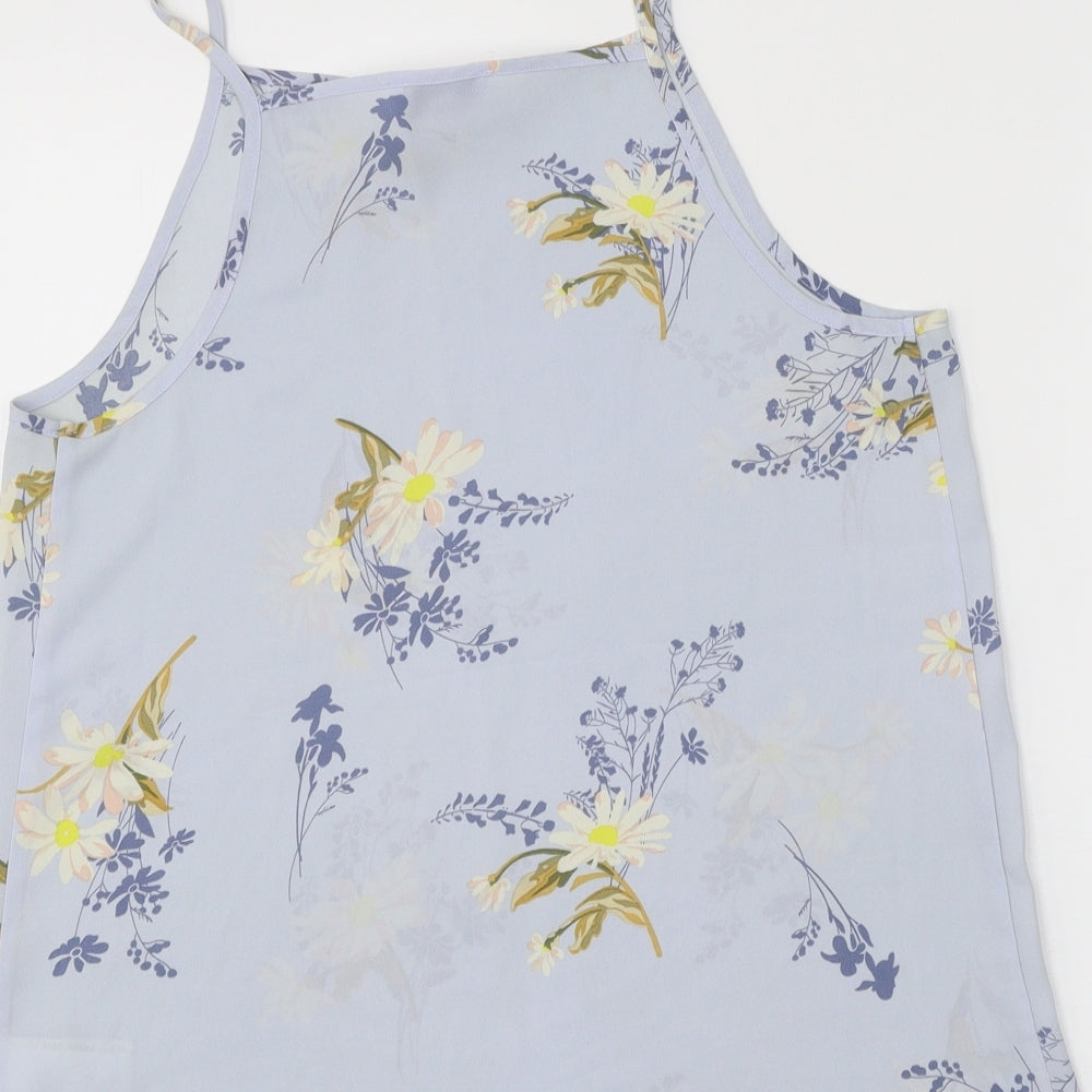 Womens UK Size 10 Warehouse Blue Basic Tank