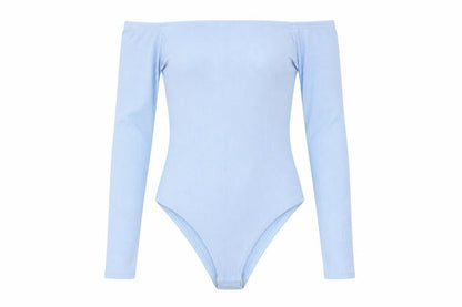 Womens UK Size 6 Boohoo One-Piece Blue Bodysuit