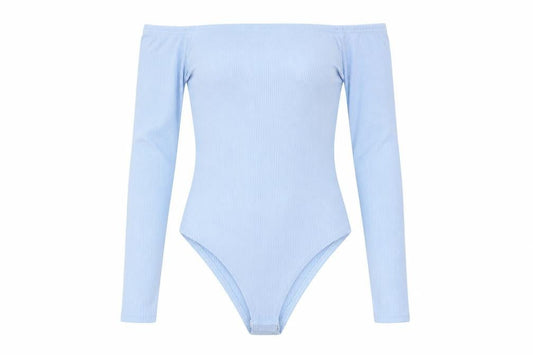 Womens UK Size 6 Boohoo One-Piece Blue Bodysuit