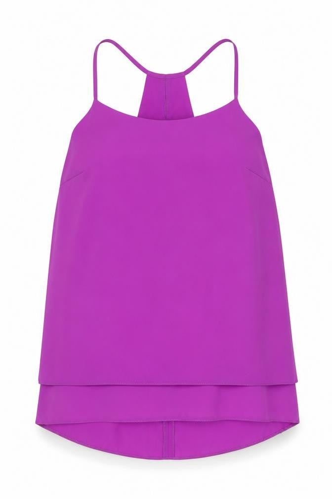 Womens UK Size 10 F&F Purple Basic Tank