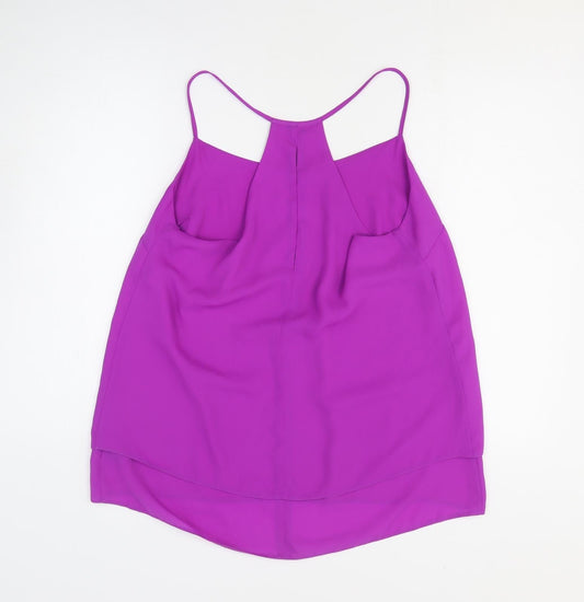 F&F Womens Purple Polyester Basic Tank Size 10 Off the Shoulder