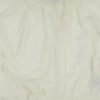 Womens UK Size L Mango White Basic Blouse