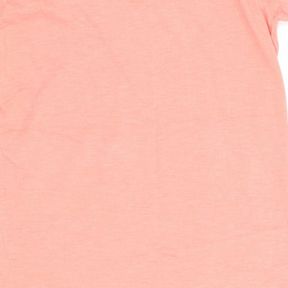 South Womens Pink Cotton Basic T-Shirt Size 12 Round Neck