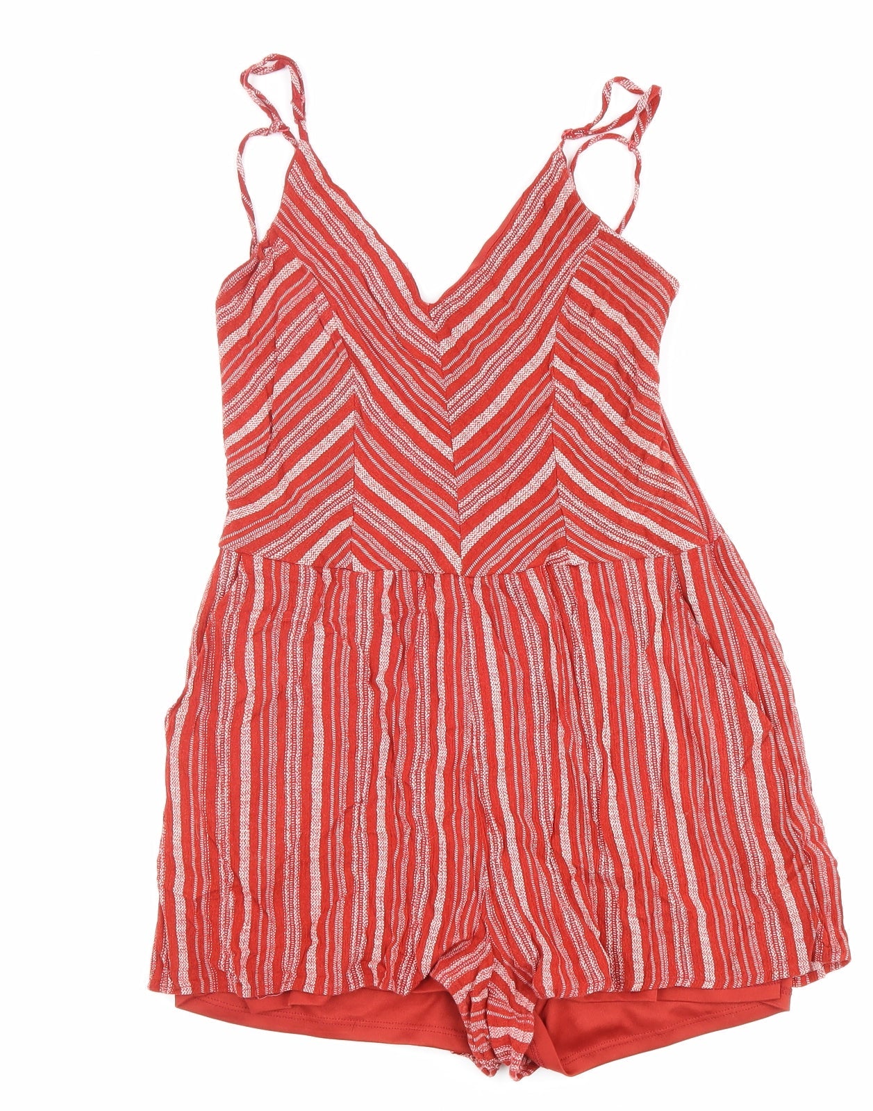 One Clothing Womens Red 100% Polyester Shorts One-Piece Size S L3 in Zip
