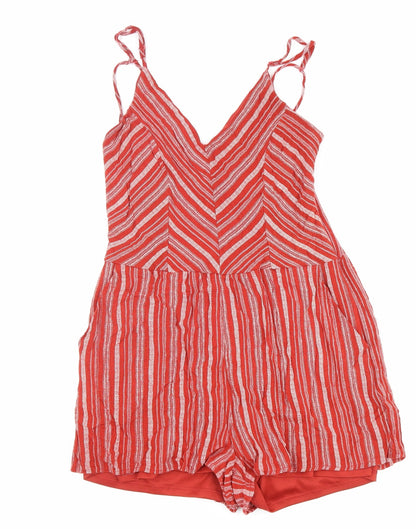 One Clothing Womens Red 100% Polyester Shorts One-Piece Size S L3 in Zip