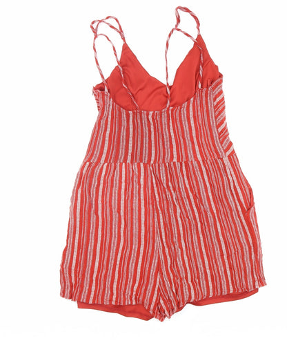One Clothing Womens Red 100% Polyester Shorts One-Piece Size S L3 in Zip