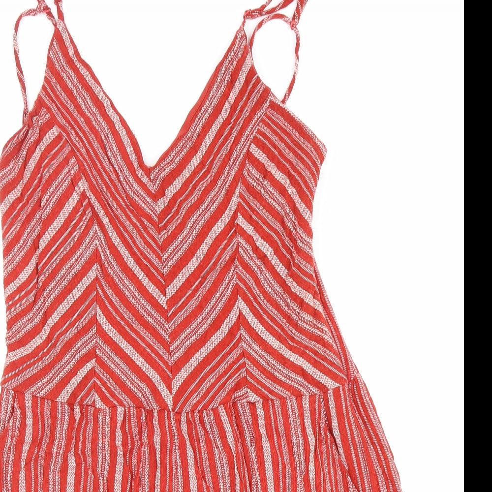 One Clothing Womens Red 100% Polyester Shorts One-Piece Size S L3 in Zip