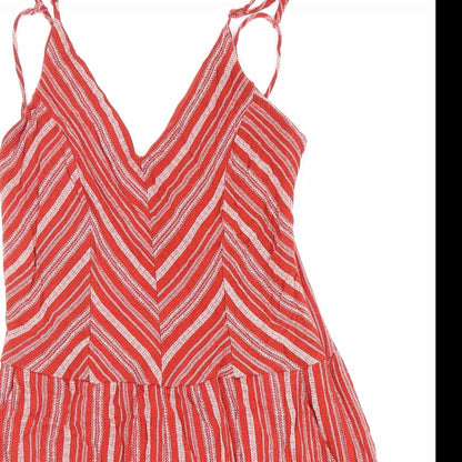 One Clothing Womens Red 100% Polyester Shorts One-Piece Size S L3 in Zip