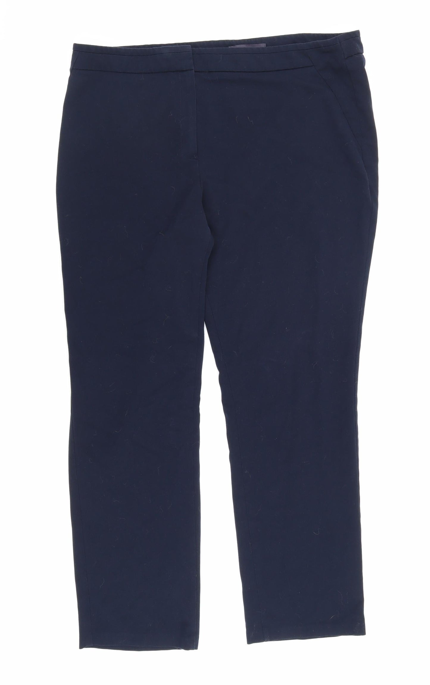 Womens UK Size 18 Marks and Spencer Slim Fit Bloomer Blue Trousers