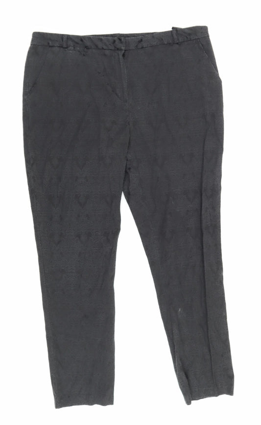 Womens UK Size 18 Atmosphere Regular Fit Bloomer Black Trousers