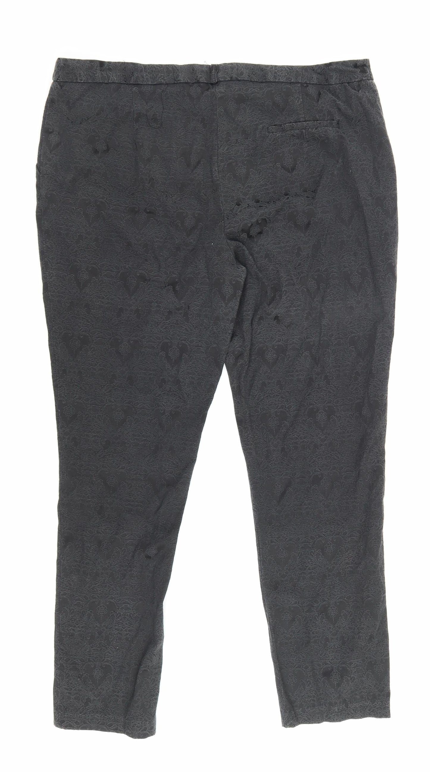 Womens UK Size 18 Atmosphere Regular Fit Bloomer Black Trousers