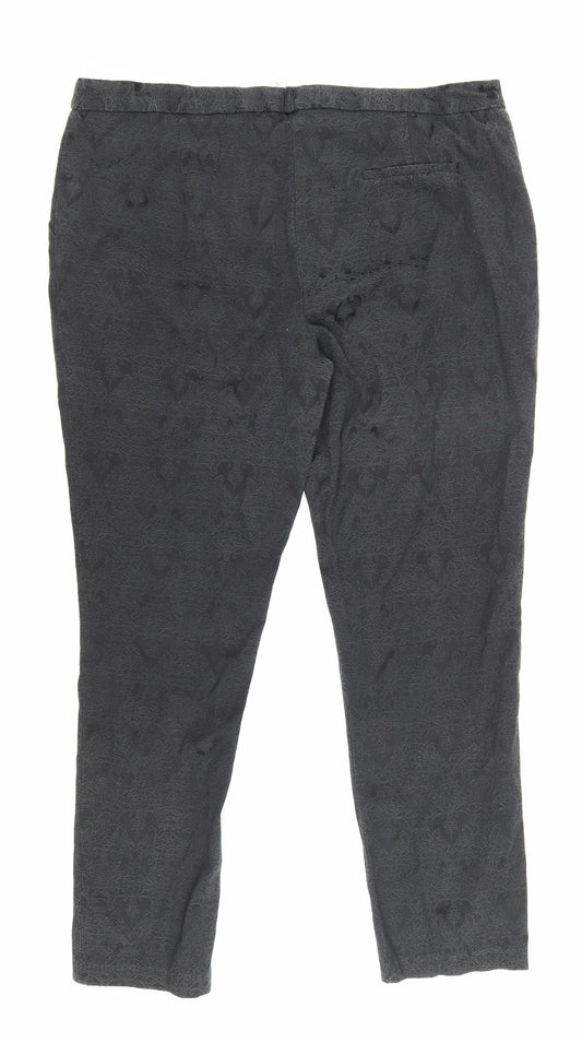 Womens UK Size 18 Atmosphere Regular Fit Bloomer Black Trousers