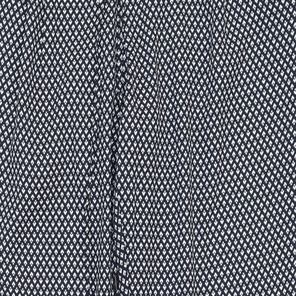 Womens UK Size S Gap Regular Fit Carrot Black Trousers