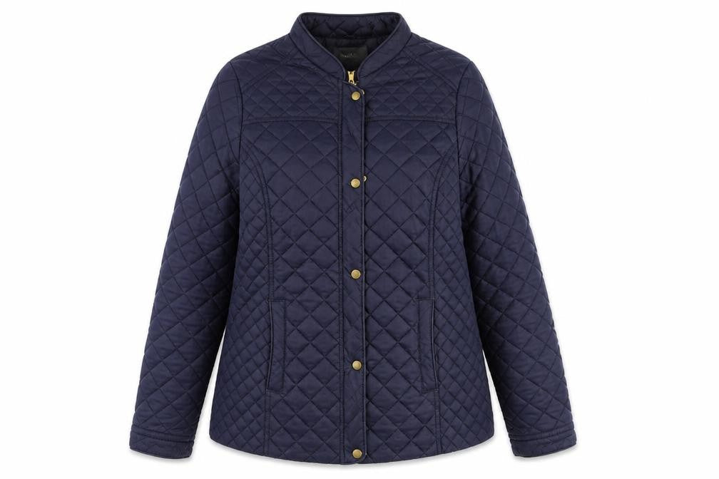 Womens UK Size 14 South Blue Quilted Coat