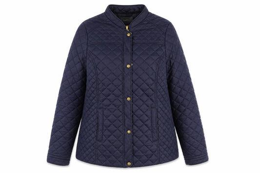Womens UK Size 14 South Blue Quilted Coat