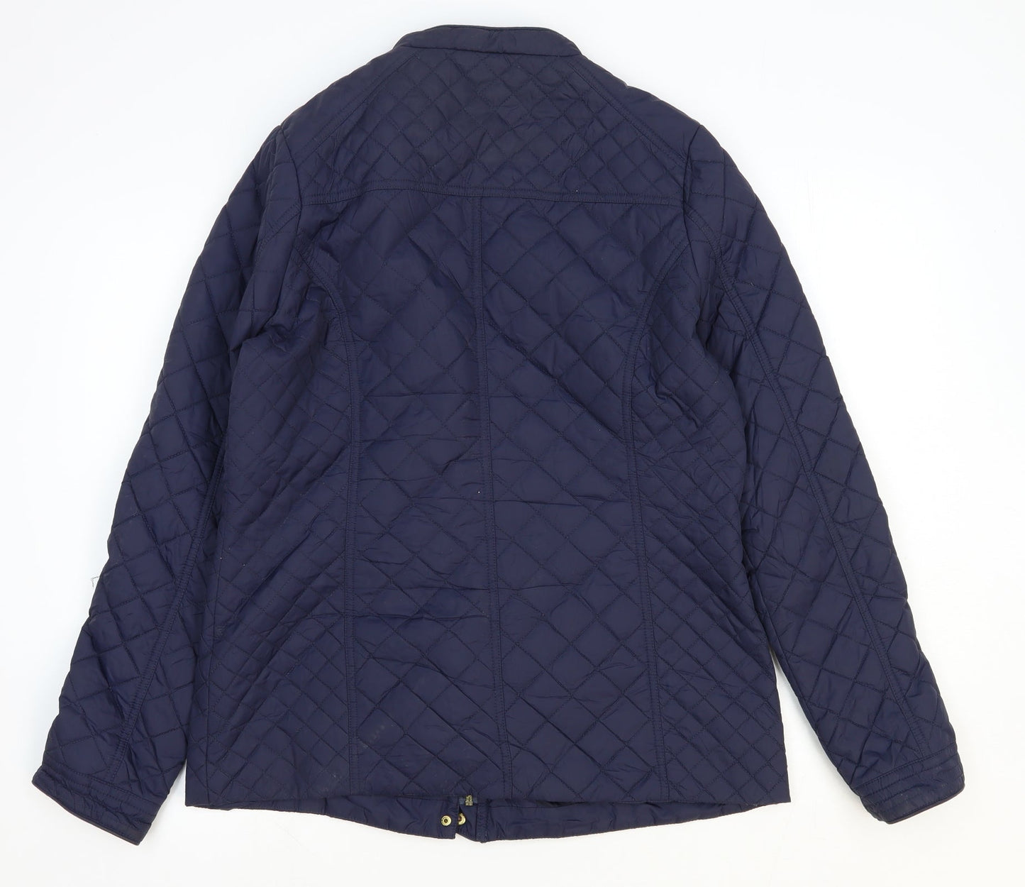 Womens UK Size 14 South Blue Quilted Coat