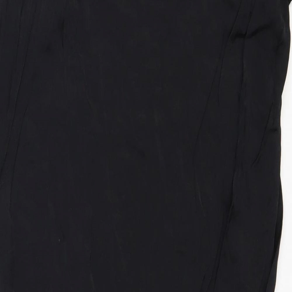 Womens UK Size M Zara Straight & Pencil Satin Skirt