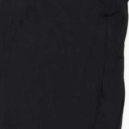 Womens UK Size M Zara Straight & Pencil Satin Skirt
