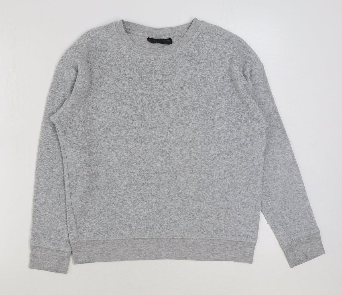 Topshop Womens Grey Polyester Pullover Sweatshirt Size 6 Pullover