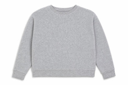 Topshop Womens Grey Polyester Pullover Sweatshirt Size 6 Pullover