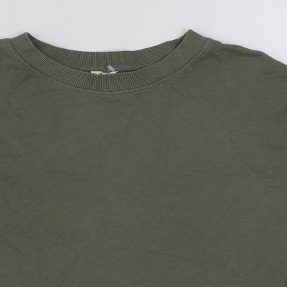 H&M Girls Green Cotton Pullover Sweatshirt Size 11-12 Years Pullover