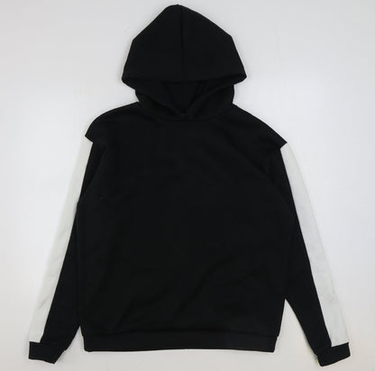 Womens UK Size 8 Boohoo Black Pullover Hoodie