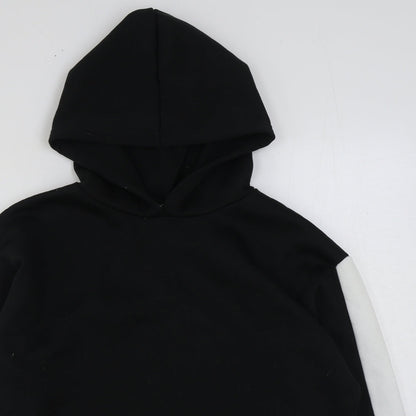 Womens UK Size 8 Boohoo Black Pullover Hoodie