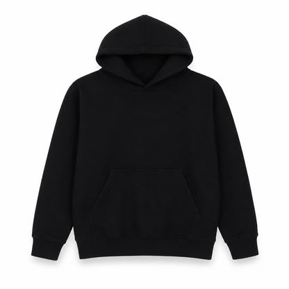 Preworn Boys Black Polyester Pullover Hoodie Size 7-8 Years Pullover