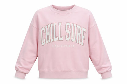 Zara Girls Pink Cotton Pullover Sweatshirt Size 11-12 Years Pullover - Surf