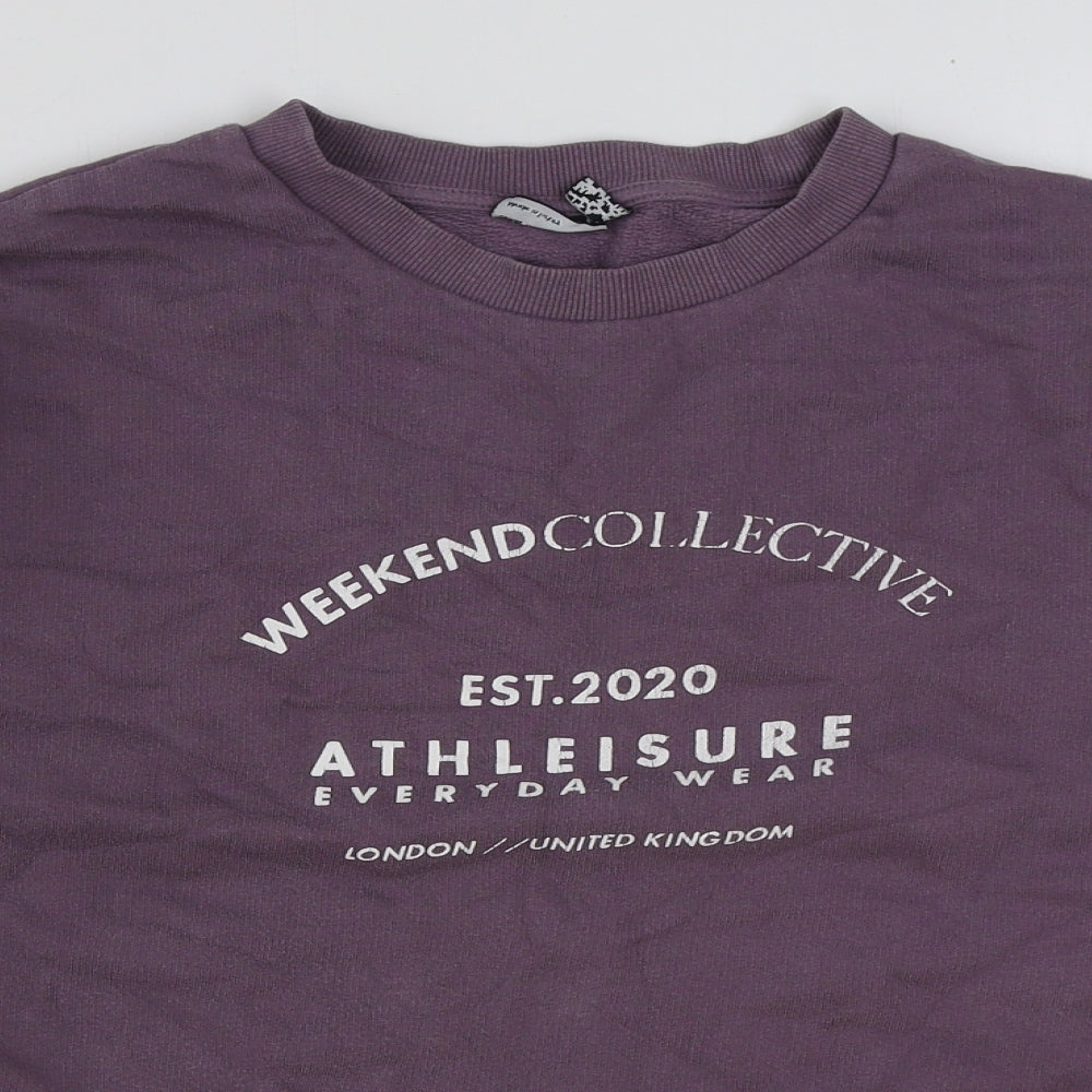 Womens UK Size 12 ASOS Purple Pullover Sweatshirt