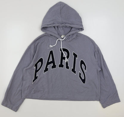 Womens UK Size M H&M Grey Pullover Hoodie