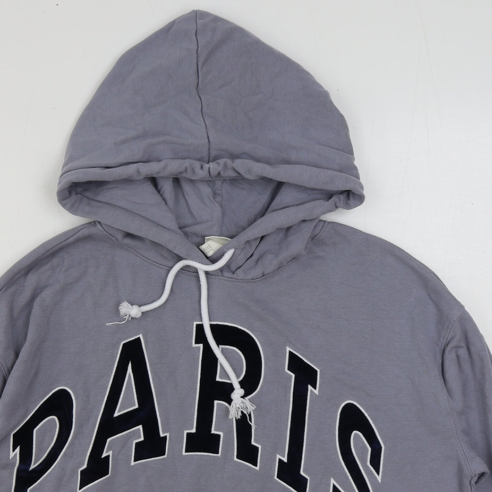 Womens UK Size M H&M Grey Pullover Hoodie
