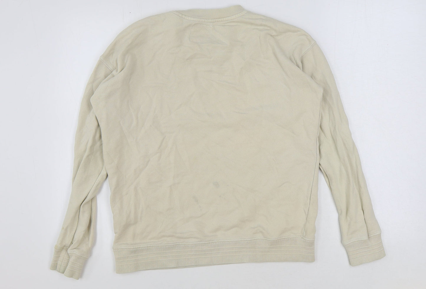Pull&Bear Boys Beige Polyester Pullover Sweatshirt Size S Pullover
