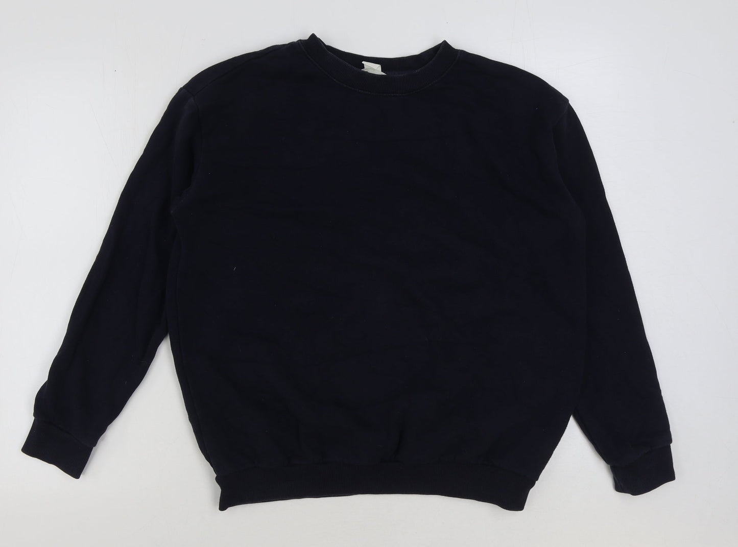 H&M Womens Blue Polyester Pullover Sweatshirt Size S Pullover