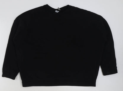 Womens UK Size 12 ASOS Black Pullover Sweatshirt