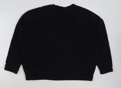 Womens UK Size 12 ASOS Black Pullover Sweatshirt