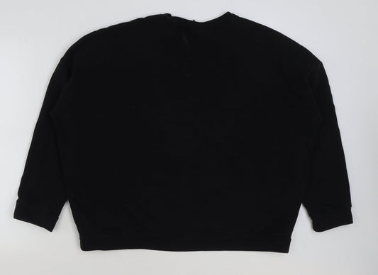 Womens UK Size 12 ASOS Black Pullover Sweatshirt
