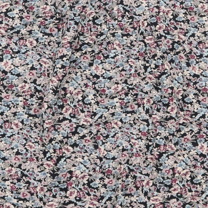 Marks and Spencer Womens Black Floral Viscose A-Line Skirt Size 8