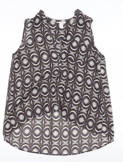 Womens UK Size 10 H&M Multicoloured Basic Blouse
