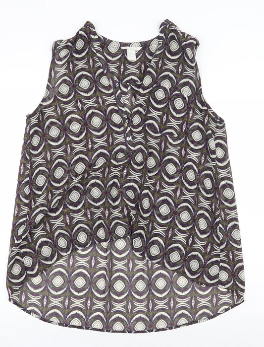 Womens UK Size 10 H&M Multicoloured Basic Blouse