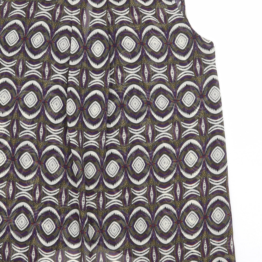 Womens UK Size 10 H&M Multicoloured Basic Blouse