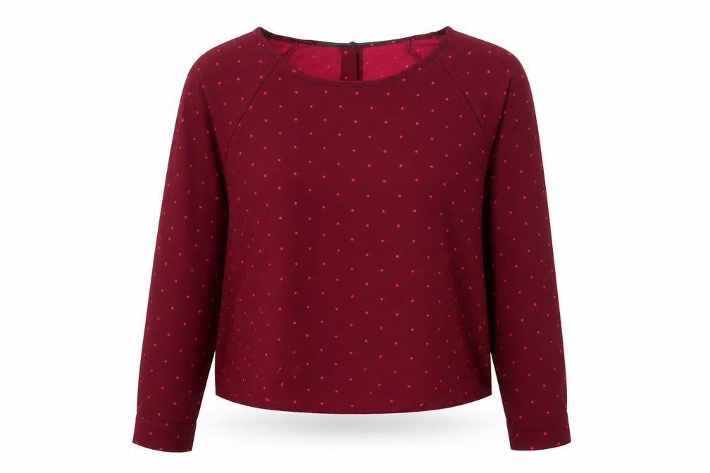 Womens UK Size M VERO MODA Red Basic Blouse