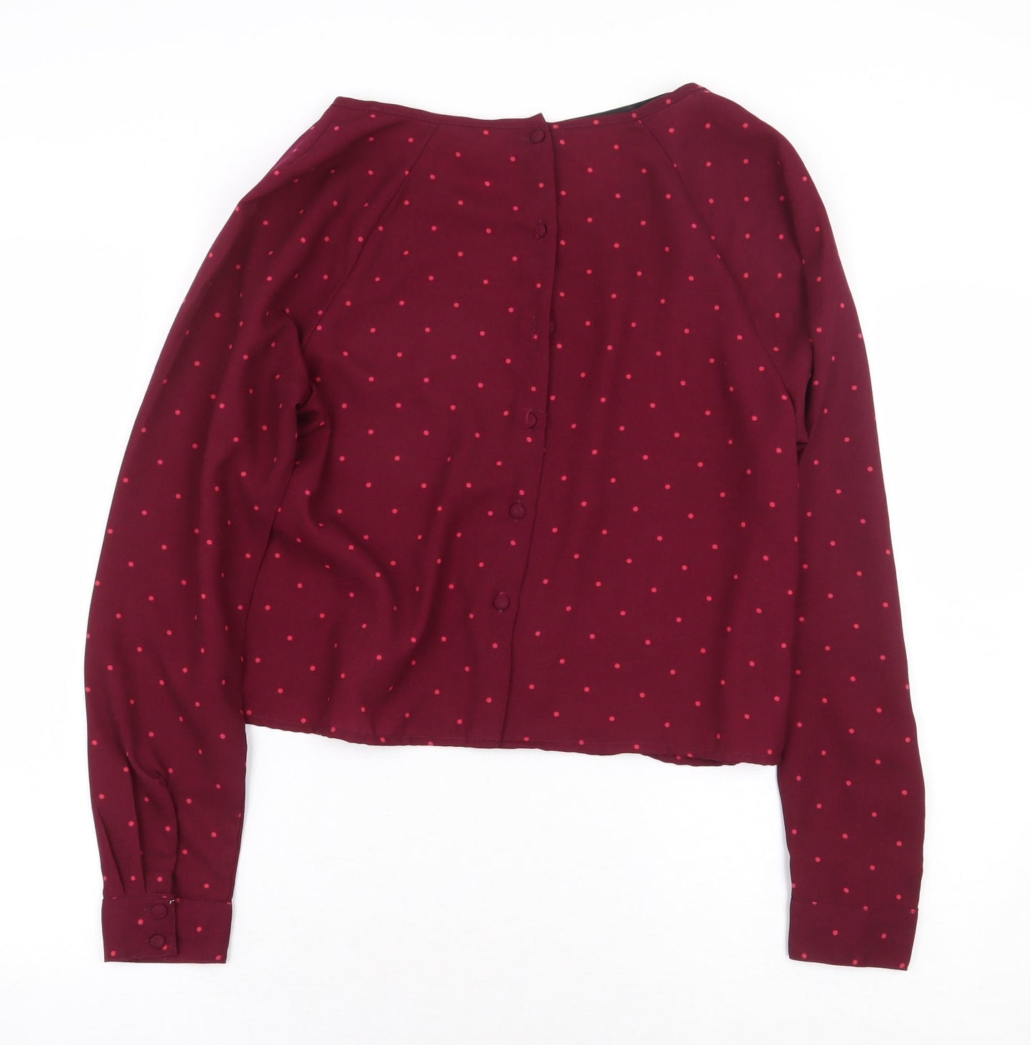 Womens UK Size M VERO MODA Red Basic Blouse