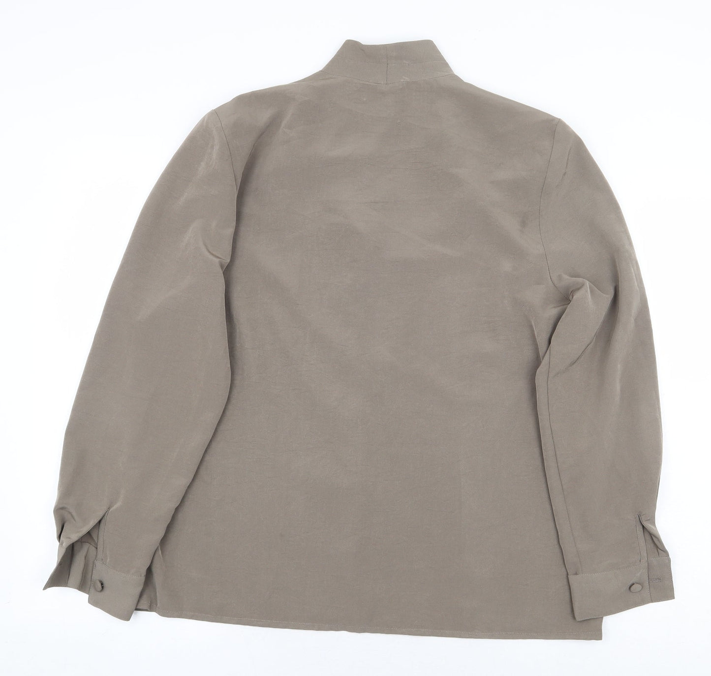 Womens UK Size 16 Reldan Grey Basic Button-Up