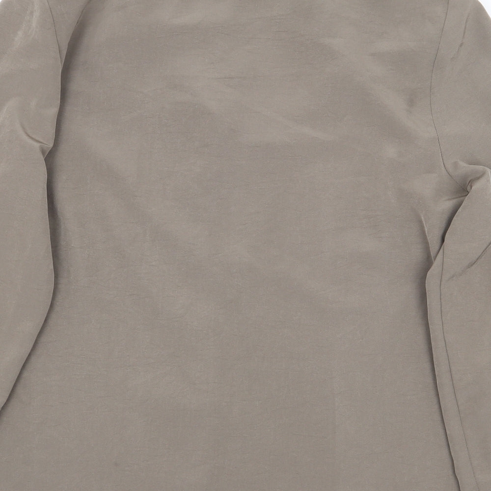 Womens UK Size 16 Reldan Grey Basic Button-Up